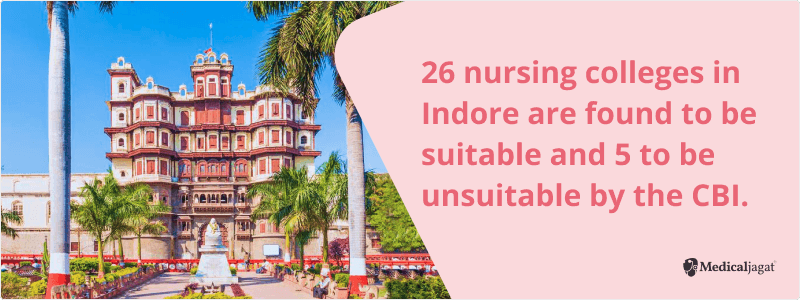 CBI Investigation Identifies 26 Nursing Colleges as Suitable and 5 as Unsuitable in Indore 